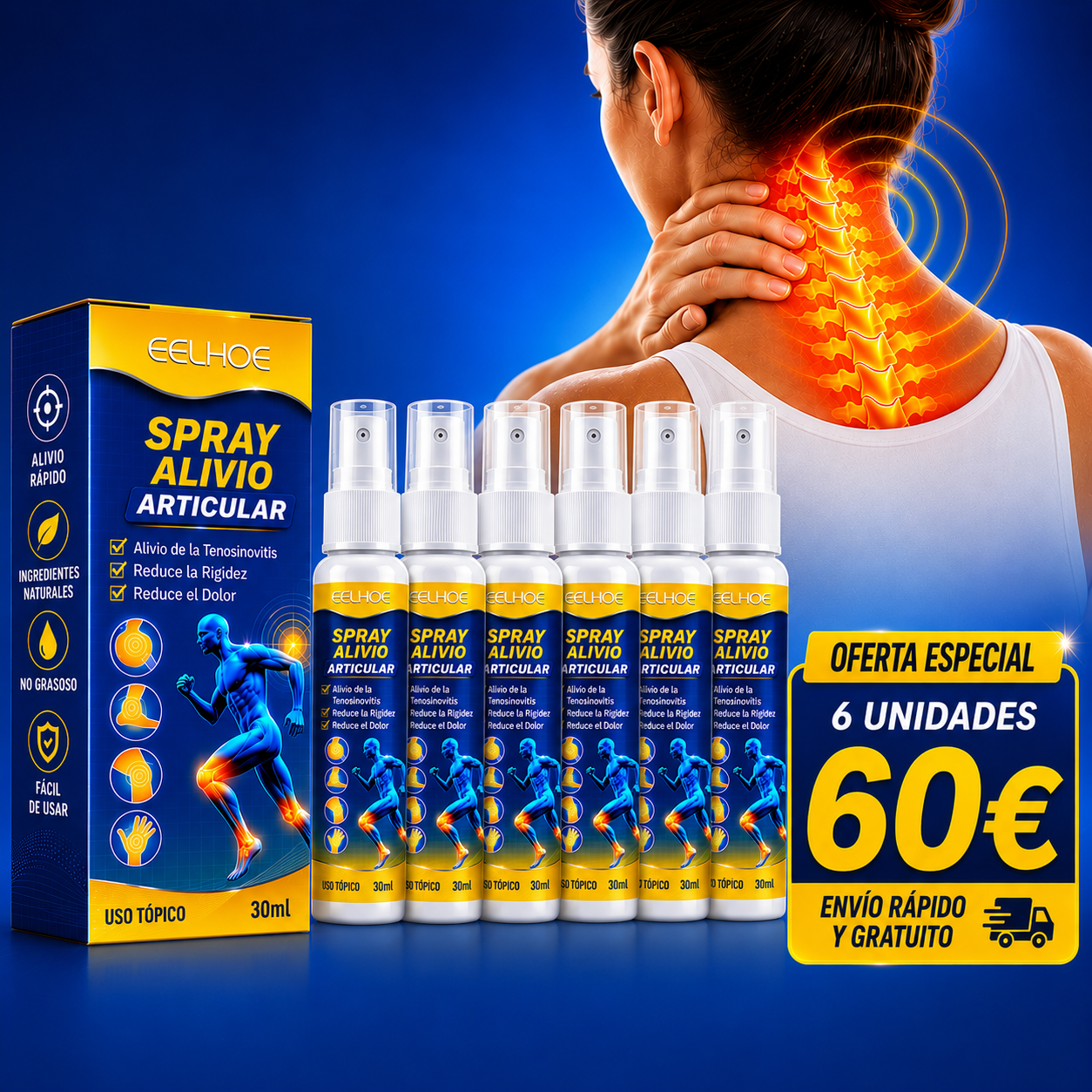 Joint Pain - Alivio rápido para todo tipo de dolores.